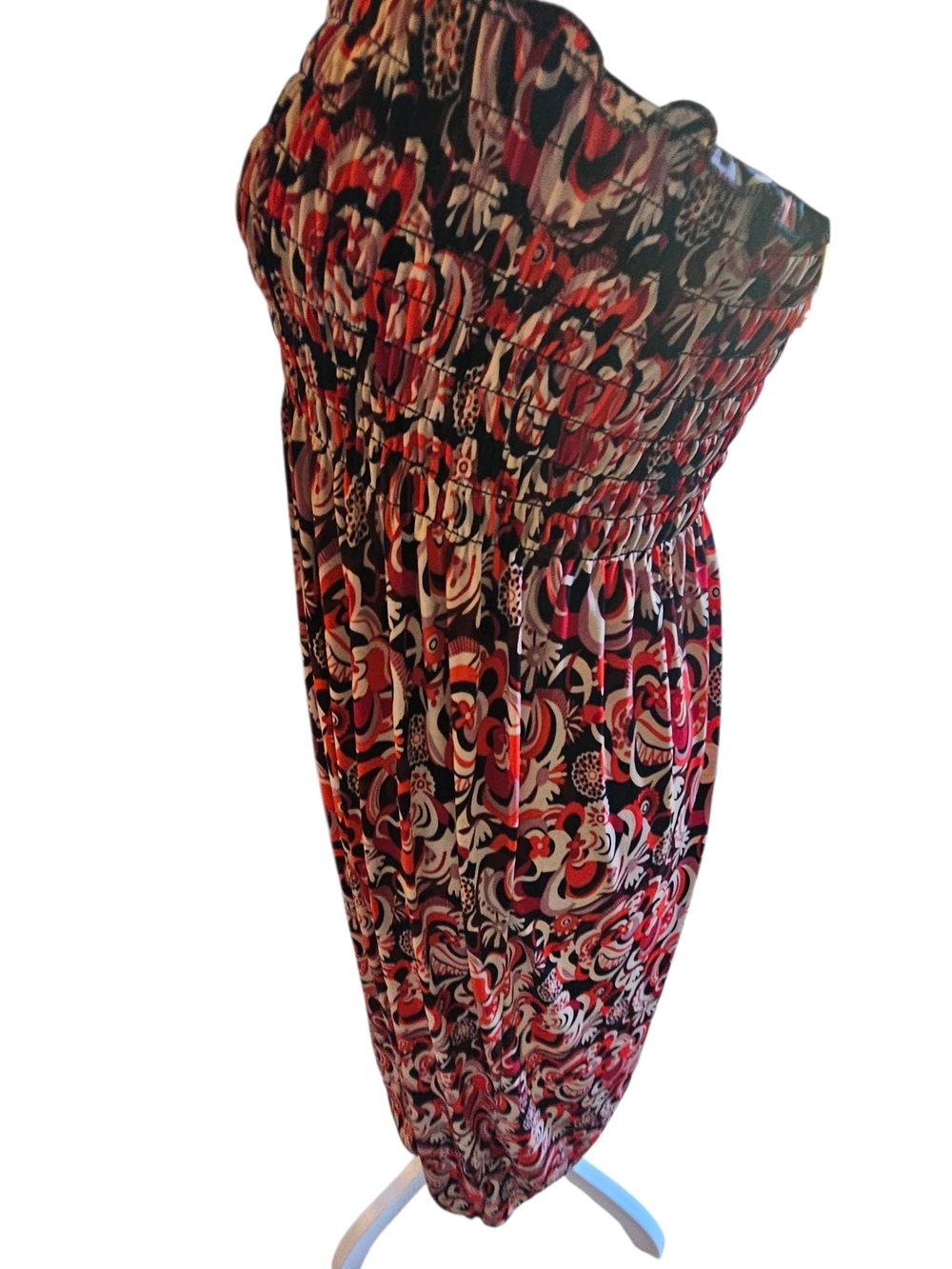 Carnival Fashion strapless Paisley pattern dress size small - Picture 3 of 4